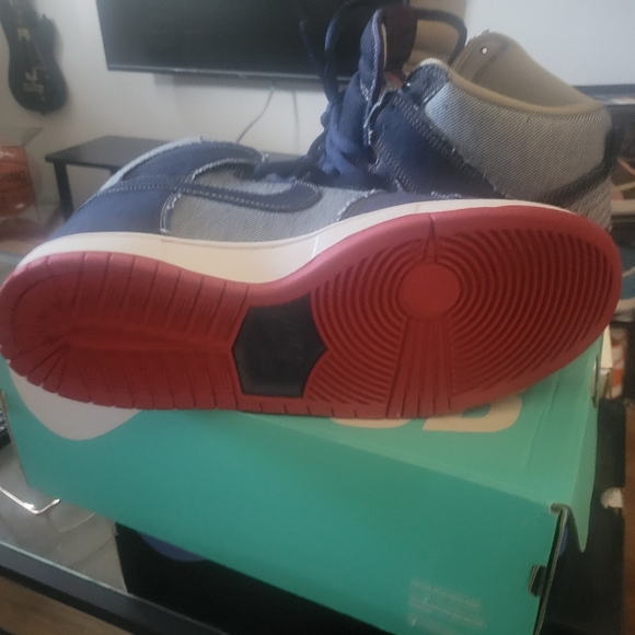 Nike High Dunk Reese Forbes Denim 10.5 - Picture 2 of 3